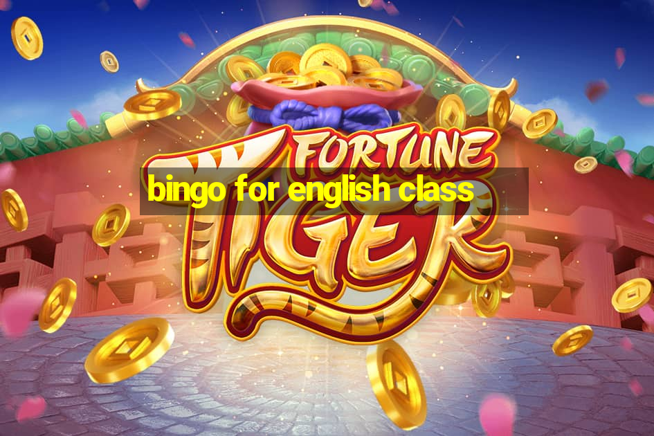 bingo for english class