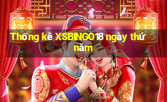 Thống kê XSBINGO18 ngày thứ năm