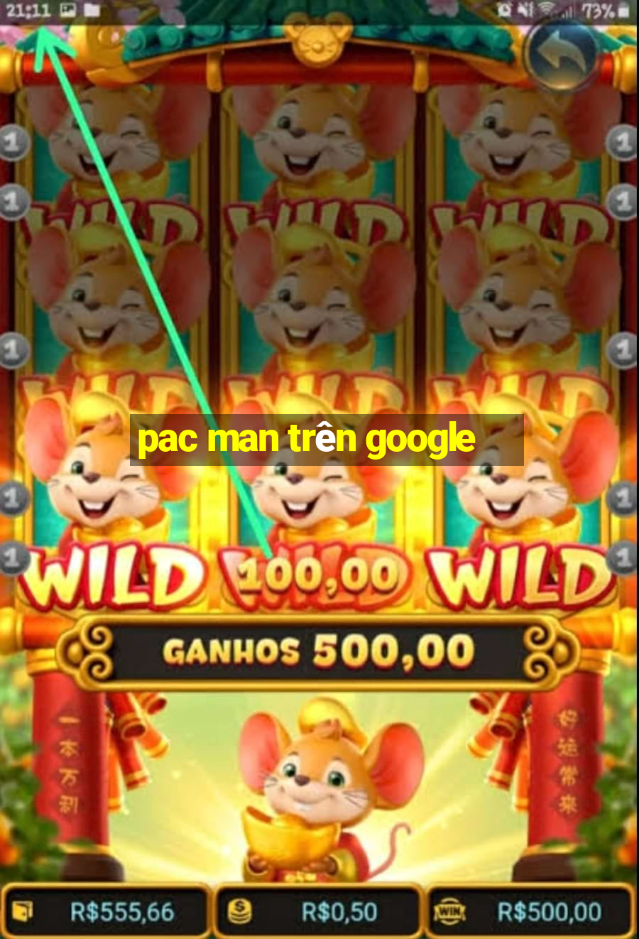 pac man trên google