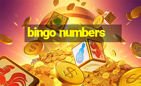 bingo numbers